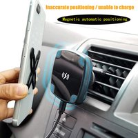 Factory Wholesales 10W 7.5W 5W Magnetic Qi wireless charger with car mount holder for mobile Phone
