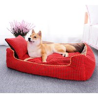 Removable & Washable Pet Bed Double Sided Cushion & Blanket