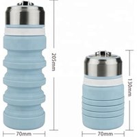 Eco Friendly Bpa Free Silicone Collapsible Foldable Water Bottle