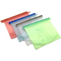 FDA approved Reusable Silicone Preservation Airtight Seal Food Storage Container Versatile Bag