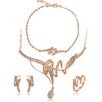 64576 Xuping necklace set, Copper materials wedding necklace, noble 18k gold jewelry set jewelry