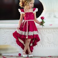 Lace Belt Frock Dress