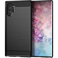 Carbon Fiber Shockproof Soft TPU Back Cover Phone Case For Samsung Galaxy Note 10 Pro