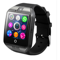 Bluetooth Digital Men Smart Watch Q18 Wrist Band With Camera Facebook Whatsapp Twitter Support SIM TF Card For Mobile Phones