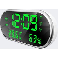 Digital LED Alarm Clock Temperature Humidity Display