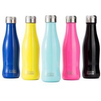 Free Ship Drink for Camping Hiking Vacuum Insulated Stainless Steel Water Bottle 15oz Leak Proof Double Walled Cola Shape Bottle