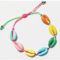 2019 New trend high quality stock low MOQ colorful hot wholesale women fashion cowrie shell bracelet for women