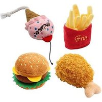 Cute Fast Food Plush Dog Toy