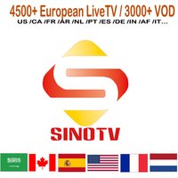 Wholesale Price IPTV Reseller SINOTV 6000 Live 2000 VOD FULL HD European IPTV Channels USA Latino Canadian Netherlands Arabic