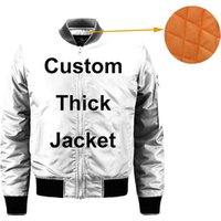 3D Allover Sublimation Print Winter Bomber Jacket