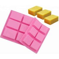 6 Cavity Rectangle Silicone Soap Mould