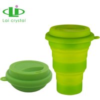 2019 Fashion New Style Custom Logo Travel Camping Use Free Sample Silicone Retractable Folding Coffee Cup