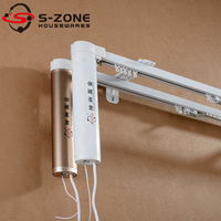 2m Motorised Double Curtain Track Aluminium Alloy