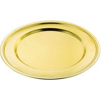 Wholesale wedding bulk beaded gold charger plates