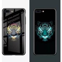 Fashion luminous tempered glass night light phone case for iphone XSmax Hot Sale Cartoon luminous glass Phone Case for iphone XR