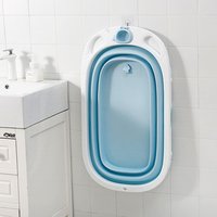 New products plastic New style foldable baby bathtub/good folding baby bath tub with portable fold bathtub