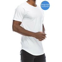 Super Soft Cotton Irregular Plain Long T Shirt