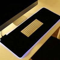 HX Soft Non-Slip Rubber Base RGB led gaming big Mouse pad