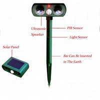 Ultrasonic Cat Repeller pest repeller Dog Fox Deterrent Chaser Repellent Eco-friendly Solar Powered Garden Pest Animal Repeller