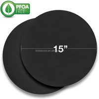 Heavy duty PTFE coated fabric BBQ grill mat, PFOA Free Round shape BBQ grill mat silicone mats