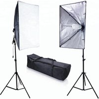 Shangyu Photo Studio Light Kit with Photography Light Stand Two 50 * 70cm Softbox two 2m Light Holder photography lamp