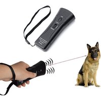 Portable Ultrasonic Infrared Dog Repeller Flashlight