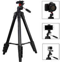 2019 Fotopro X1 Aluminum Portable Lightweight Travel Fluid Head Camcorder Tripod for Camera