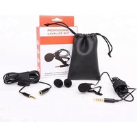 professional lavalier lapel microphone clip Microphone 3.5mm Jack Mini Wired Condenser Mic for Smartphones Laptop micro cravate
