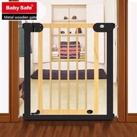 ODM OEM Babysafe original metal wooden retractable baby safety gate