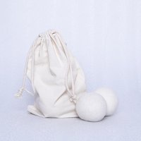 6 Pack XL 100% Pure organic Wool Dryer Ball with cotton bag packing
