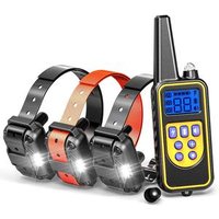 2018 Amazon Top electronic shock pet trainer waterproof dog training collar 800m for 3 dogs