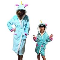 AIMINYZ Cartoon Unicorn Nightgown Robe