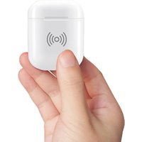 Qi Standard Wireless Charging Case for Air Pods Protective Cover Case Charger, White/Black