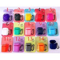 Soft Silicone Case Earphones for Apple Airpods Bluetooth Wireless Earphone Protective Skin Cover Box for Air Pods Ear Pods Bag