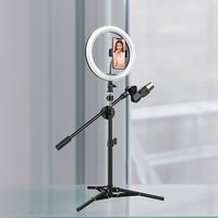 Dimmable Flash 5500k LED Ring Light Photography Studio Light With Phone Clip