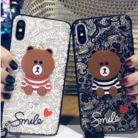 2019 New Arrival Sexy Lace Pattern Printed Plastic Back Case (Cartoon) For Apple Iphone X XS/XR/XS MAX Mobile Phone Case