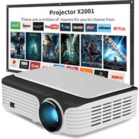 2019 new lcd led full hd digital beamer smart android 9.0 video native 1080p projector 3200 lumens