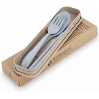 Food Grade Wheat Material Travel Cutlery Set