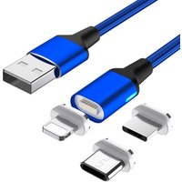 1M 2M 3A Magnetic Cable For iPhone Cable Phone Magnet Fast Charging Charger For iPhone USB Type C Micro USB Charger Cable Cabo