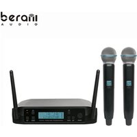 BA240 Cheap price uhf dual channel handheld long range wireless microphone