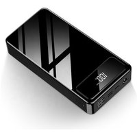 2019 new products 3 input double output high capacity 30000 mah led portable mobile charger power banks station with free sample