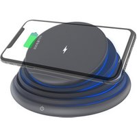 Licheers free shipping LED night light wireless charger 10W fast charging folding wireless charging desktop phone holder