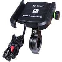 2019 Motorcycle Accessories Rearview Mirror Mount Cellphone Bracket Hands Free Mobile Phone Holder Charger