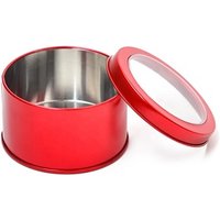 Wedding Party Favor Boxes tin box transparent tin cases wholesale round metal tins wholesale with clear top pvc window
