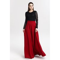 High Waist Pleated Long Skirt