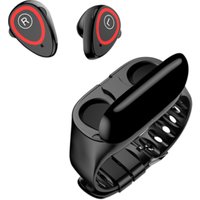 M1 Smart Bracelet Women With heart rate monitor TWS Earphone Wearable Sports Tracker For Samsung Xiaomi Huawei bracelet women