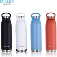 Custom logo OEM bpa free powder coated 18/8 insulated double wall stainless steel metal sport drink water bottle