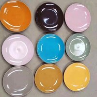 2019 Best seller 10.5inch ceramic glazed dinner plate stock , color plate stock