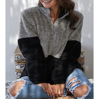 Fluffy Fleece Pullover Sweatshirt