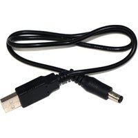 5V 2A 1M Black 20AWG USB to DC 5.5 2.5 DC Barrel Jack Charger Power Cable